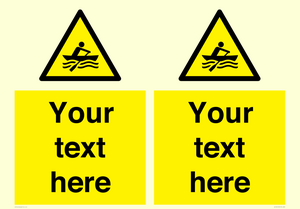 WL7434: Custom Warning manually powered watercraft