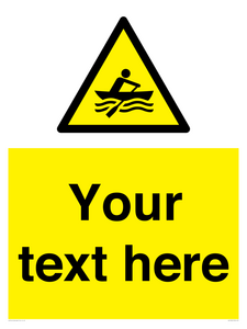 WL7434: Custom Warning manually powered watercraft