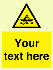 WL7434: Custom Warning manually powered watercraft