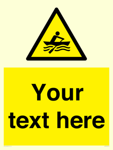 WL7434: Custom Warning manually powered watercraft