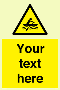 WL7434: Custom Warning manually powered watercraft