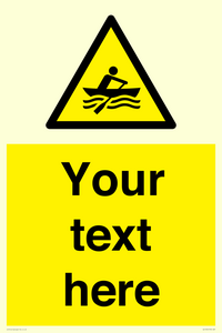 WL7434: Custom Warning manually powered watercraft