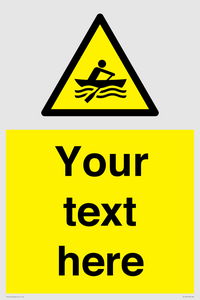 WL7434: Custom Warning manually powered watercraft