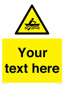 WL7434: Custom Warning manually powered watercraft