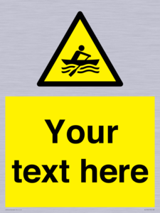 WL7434: Custom Warning manually powered watercraft