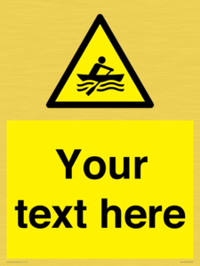 WL7434: Custom Warning manually powered watercraft