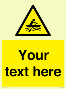 WL7434: Custom Warning manually powered watercraft