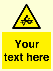 WL7434: Custom Warning manually powered watercraft