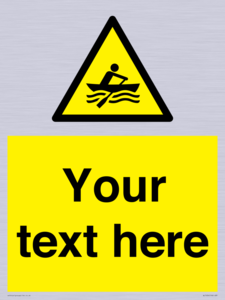 WL7434: Custom Warning manually powered watercraft