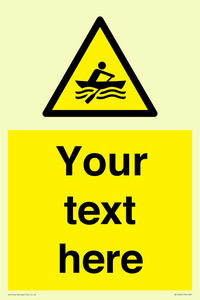WL7434: Custom Warning manually powered watercraft
