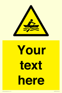 WL7434: Custom Warning manually powered watercraft