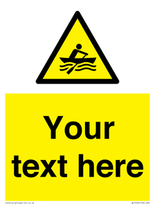 WL7434: Custom Warning manually powered watercraft