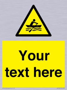 WL7434: Custom Warning manually powered watercraft
