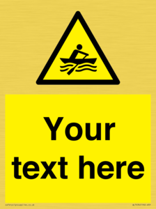 WL7434: Custom Warning manually powered watercraft