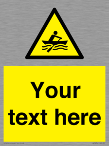 WL7434: Custom Warning manually powered watercraft