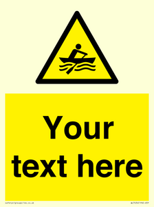 WL7434: Custom Warning manually powered watercraft