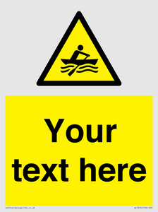 WL7434: Custom Warning manually powered watercraft