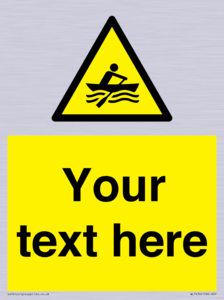 WL7434: Custom Warning manually powered watercraft