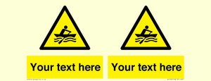 WL7434: Custom Warning manually powered watercraft
