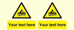 WL7434: Custom Warning manually powered watercraft