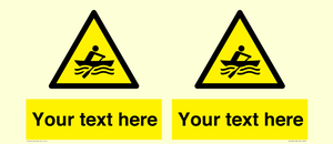 WL7434: Custom Warning manually powered watercraft