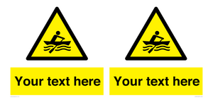 WL7434: Custom Warning manually powered watercraft