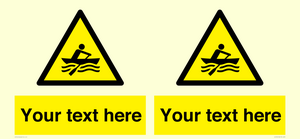 WL7434: Custom Warning manually powered watercraft