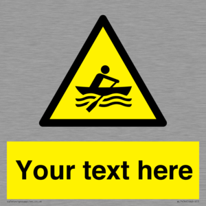 WL7434: Custom Warning manually powered watercraft
