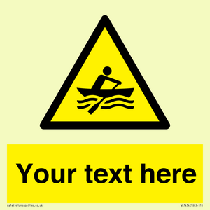 WL7434: Custom Warning manually powered watercraft