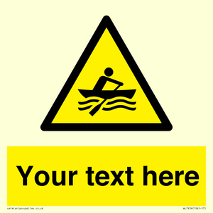 WL7434: Custom Warning manually powered watercraft