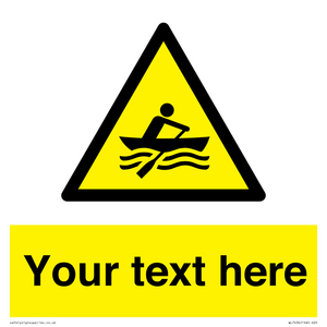 WL7434: Custom Warning manually powered watercraft