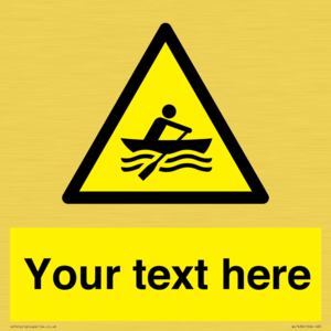WL7434: Custom Warning manually powered watercraft