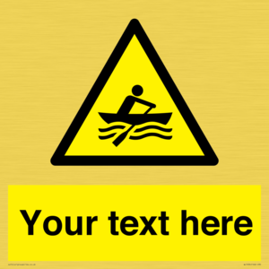 WL7434: Custom Warning manually powered watercraft
