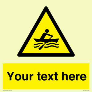 WL7434: Custom Warning manually powered watercraft