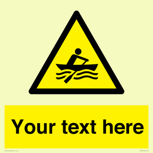 WL7434: Custom Warning manually powered watercraft