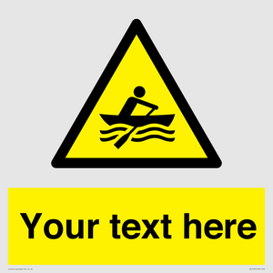 WL7434: Custom Warning manually powered watercraft