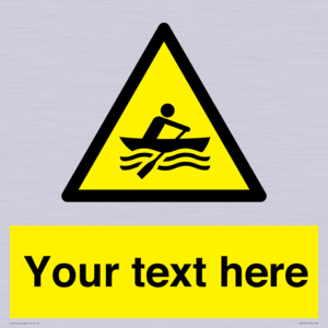 WL7434: Custom Warning manually powered watercraft