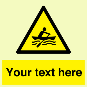 WL7434: Custom Warning manually powered watercraft