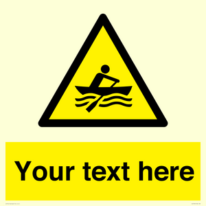 WL7434: Custom Warning manually powered watercraft