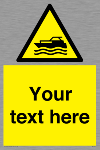 WL7435: Custom Warning motorised watercraft