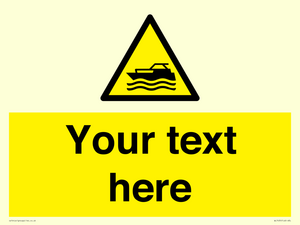 WL7435: Custom Warning motorised watercraft