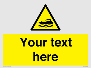 WL7435: Custom Warning motorised watercraft