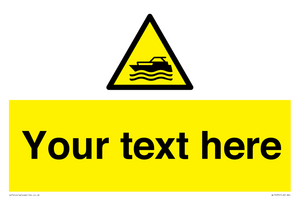WL7435: Custom Warning motorised watercraft