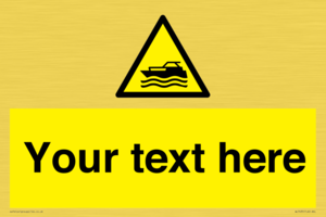 WL7435: Custom Warning motorised watercraft