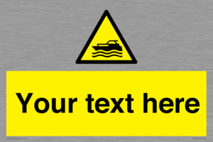 WL7435: Custom Warning motorised watercraft
