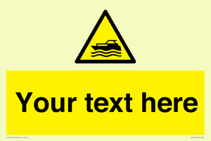 WL7435: Custom Warning motorised watercraft