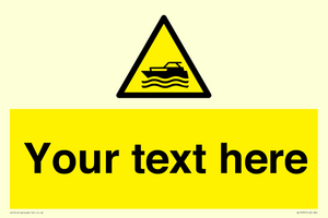 WL7435: Custom Warning motorised watercraft