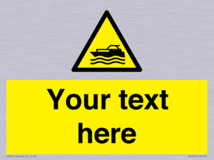 WL7435: Custom Warning motorised watercraft