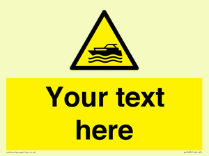 WL7435: Custom Warning motorised watercraft