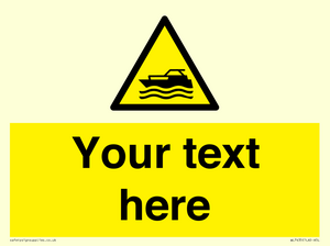 WL7435: Custom Warning motorised watercraft